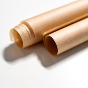 a couple of wooden tubes sitting on top of a table